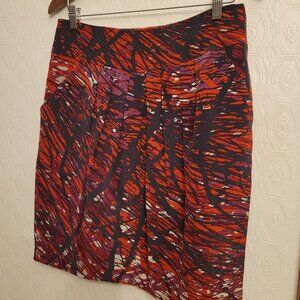 BCBG Max Azria Women's 100% Silk Mini Skirt Size 8